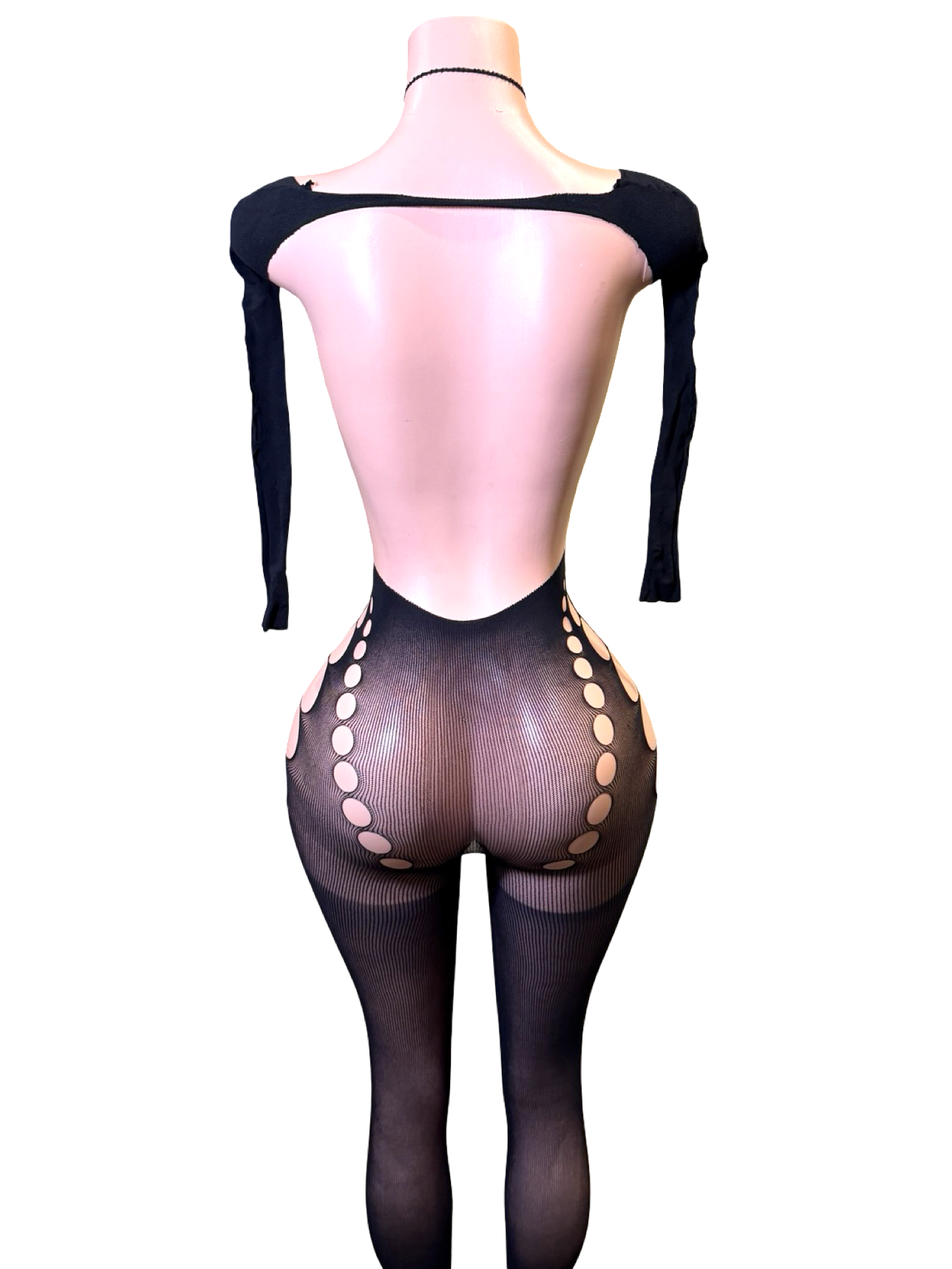 Black Cutout Catsuit