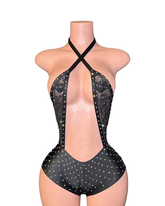 Cross Me Lace One Piece