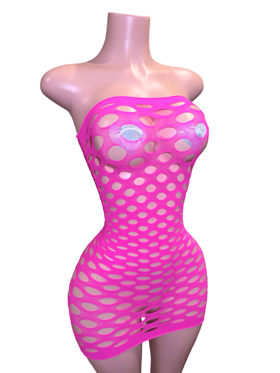 Bubble Pop Dress - Pink - That Plug Lady