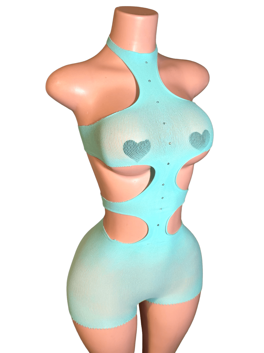 Cut Out Net - Teal - That Plug Lady