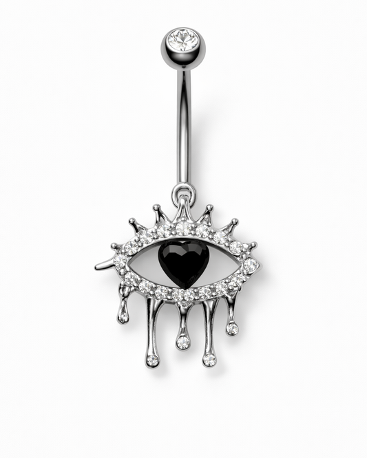 Evil Eye Heart Belly Ring