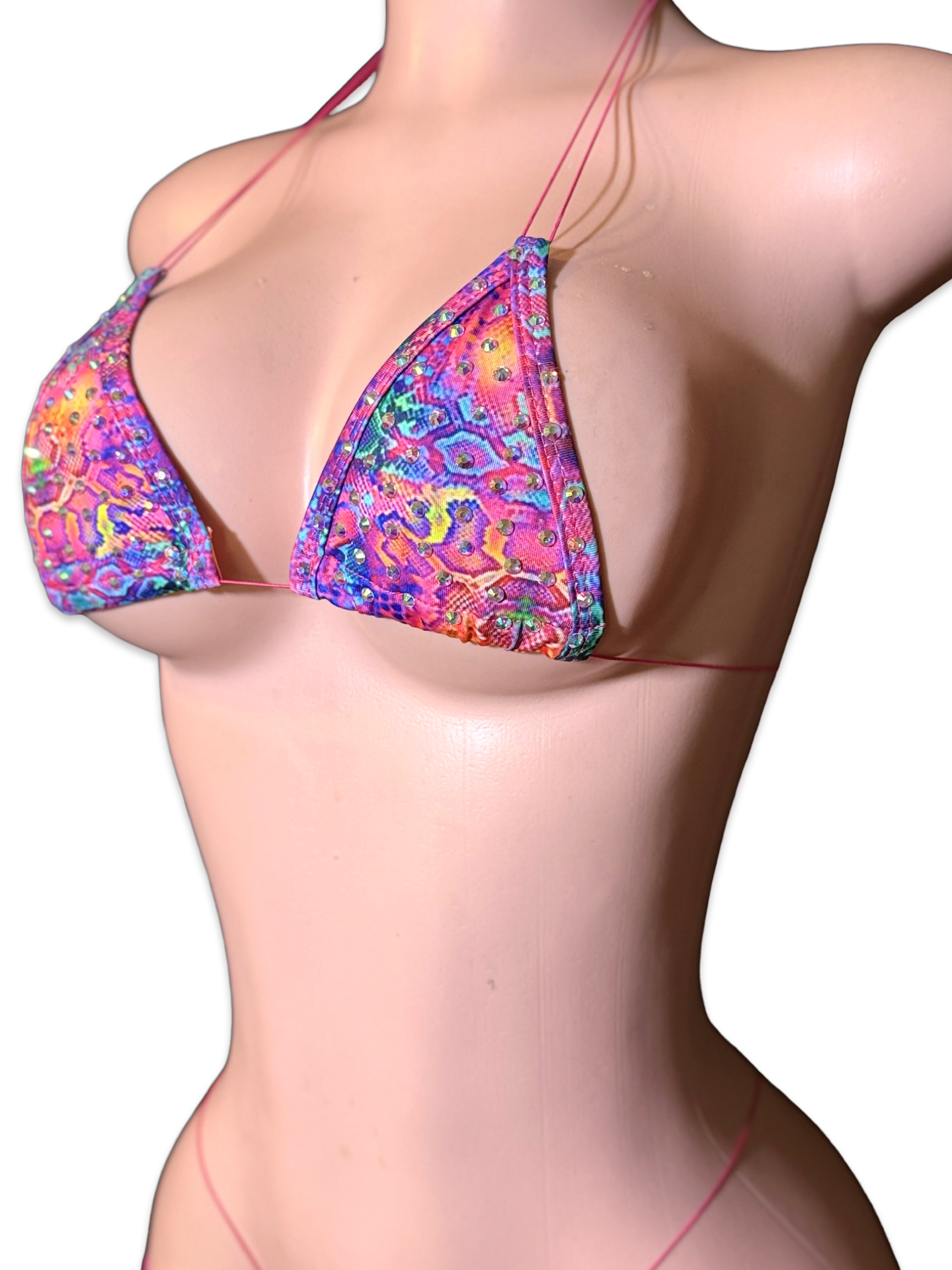 Neon Boa Bikini Set