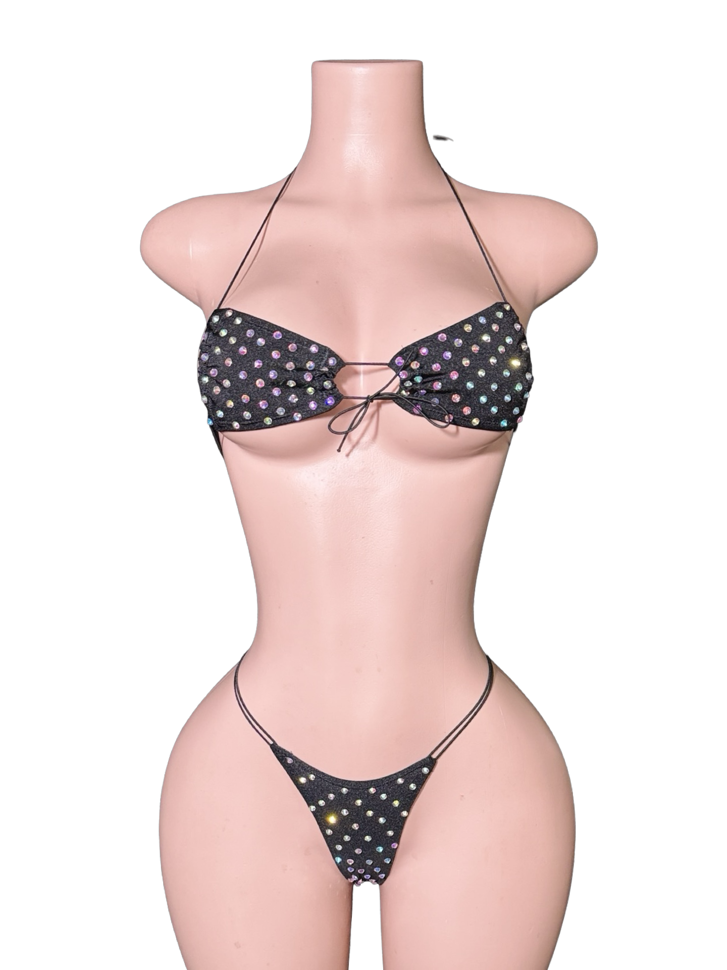 Blinged Black Bikini