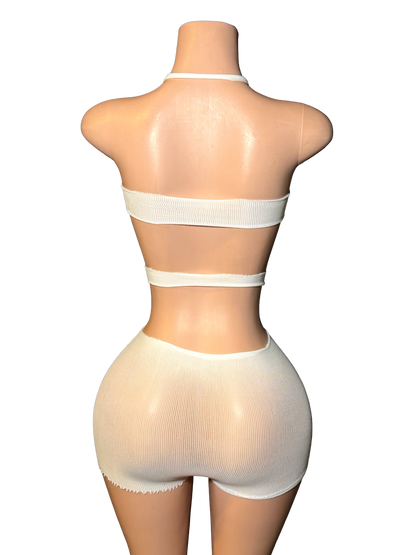 Cut Out Net - White
