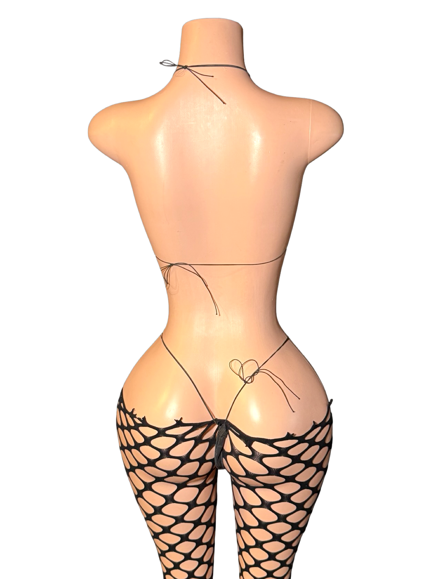 Black Web Bikini Set