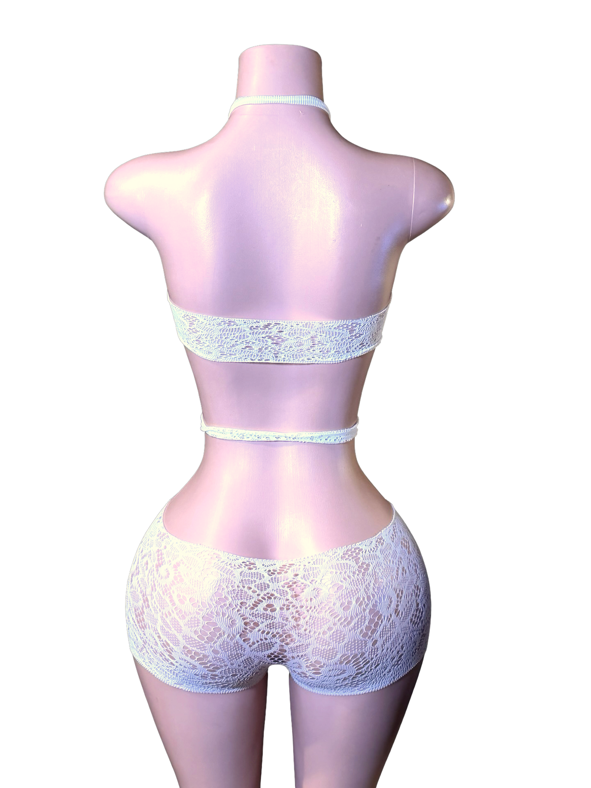 Cutout Lace Romper - White