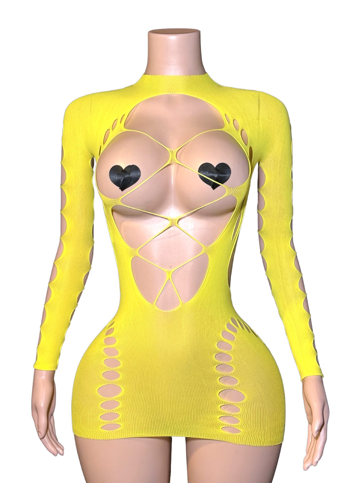 Pop Out Dress - Yellow