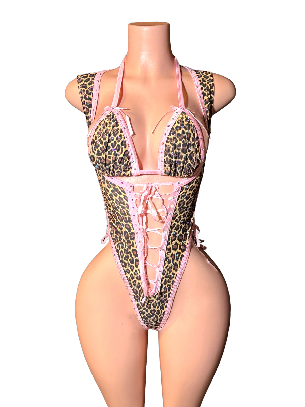 Pretty Prowl Lace-Up Set - Front view