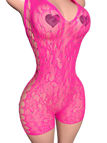Pink Paradise Romper