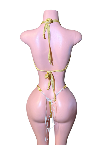 Gold Gilded Net Bikini