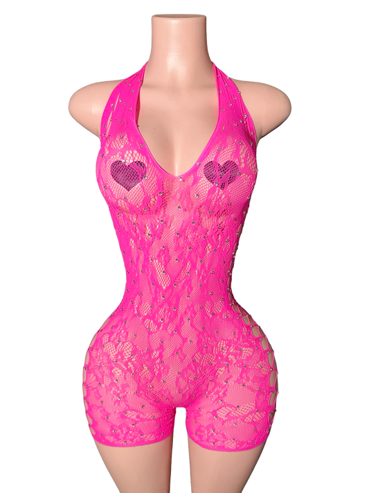 Pink Paradise Romper