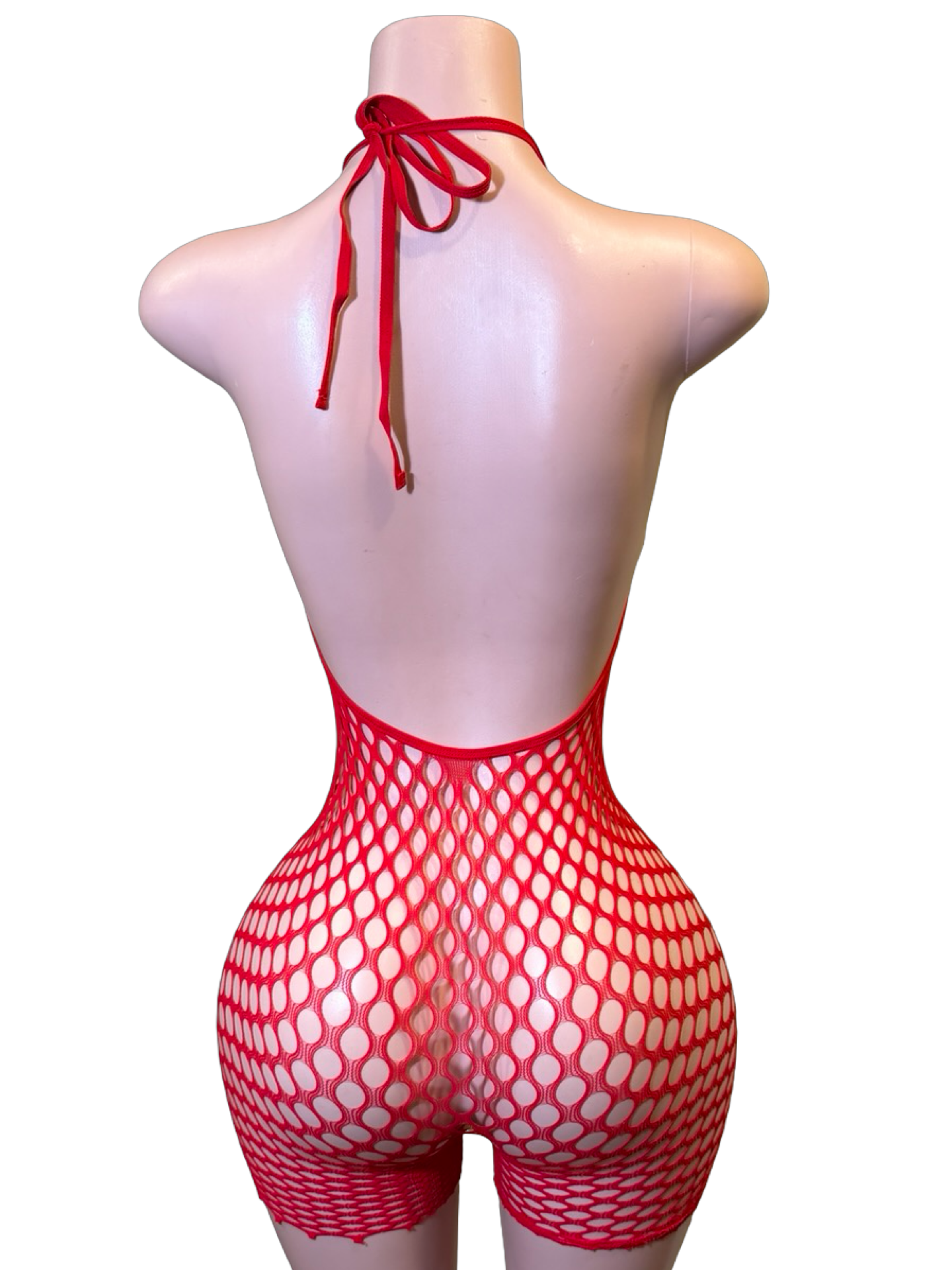 Connect Halter Romper - Red