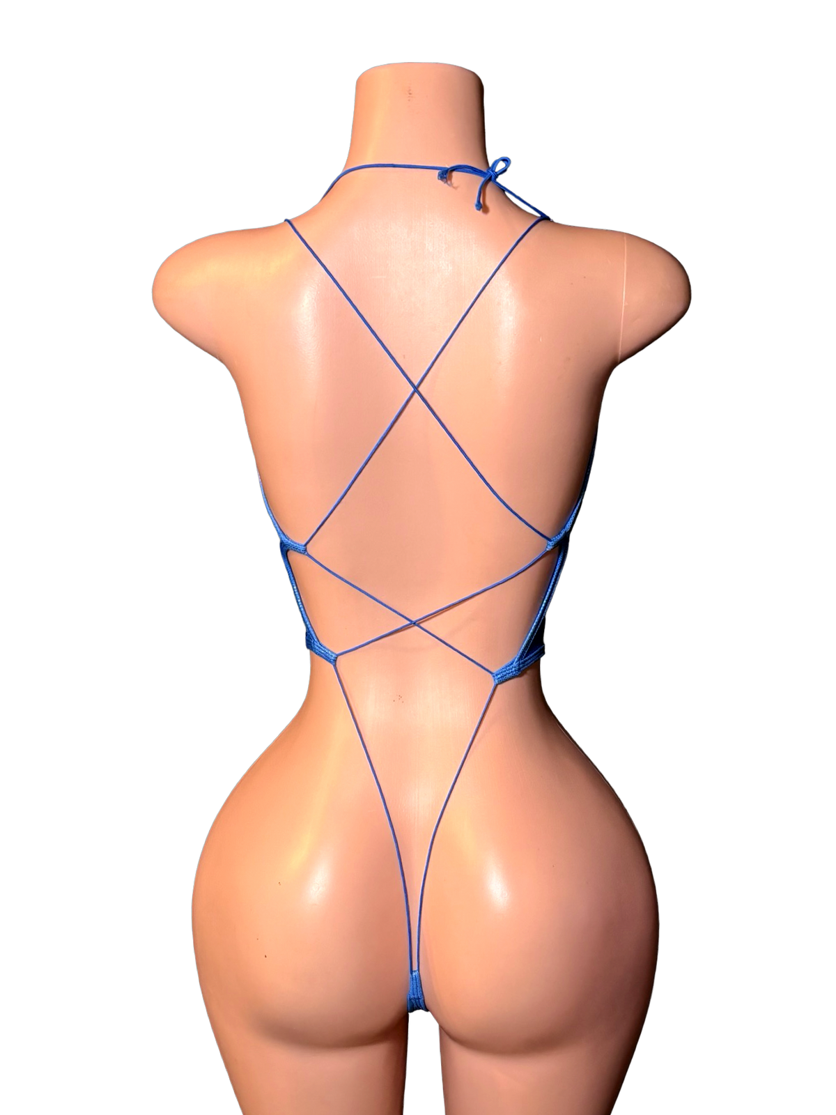 Blue Belle Tie Front One Piece