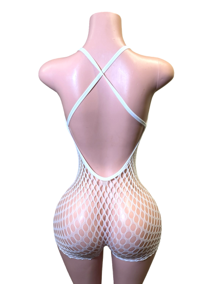 Connect Halter Romper - White