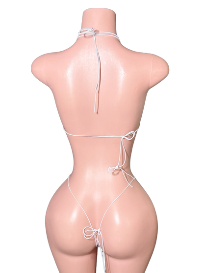 Metallic Silver Micro Kini