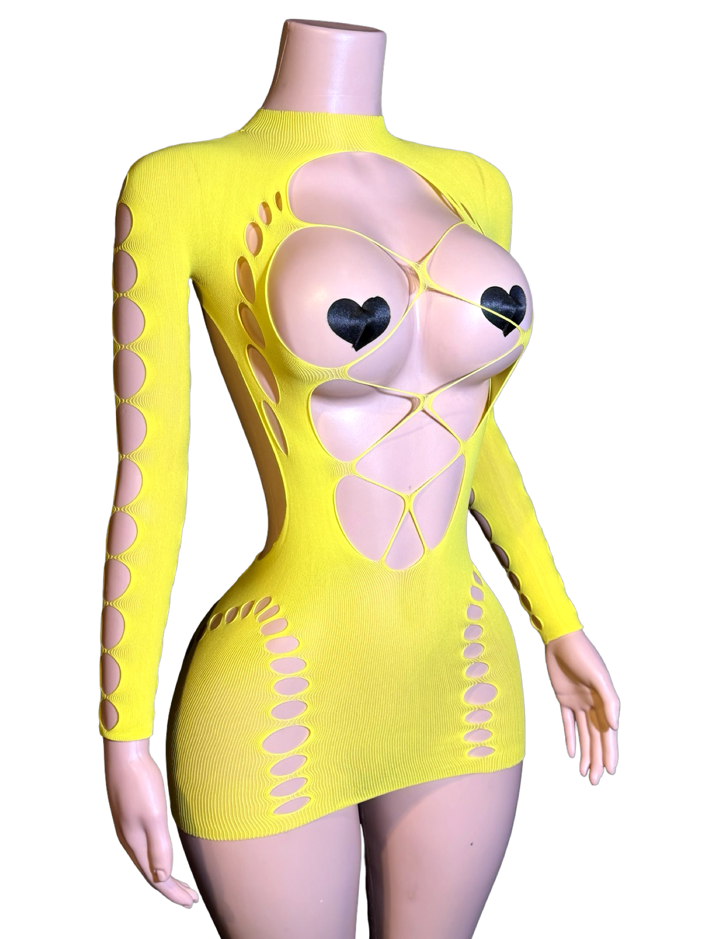 Pop Out Dress - Yellow