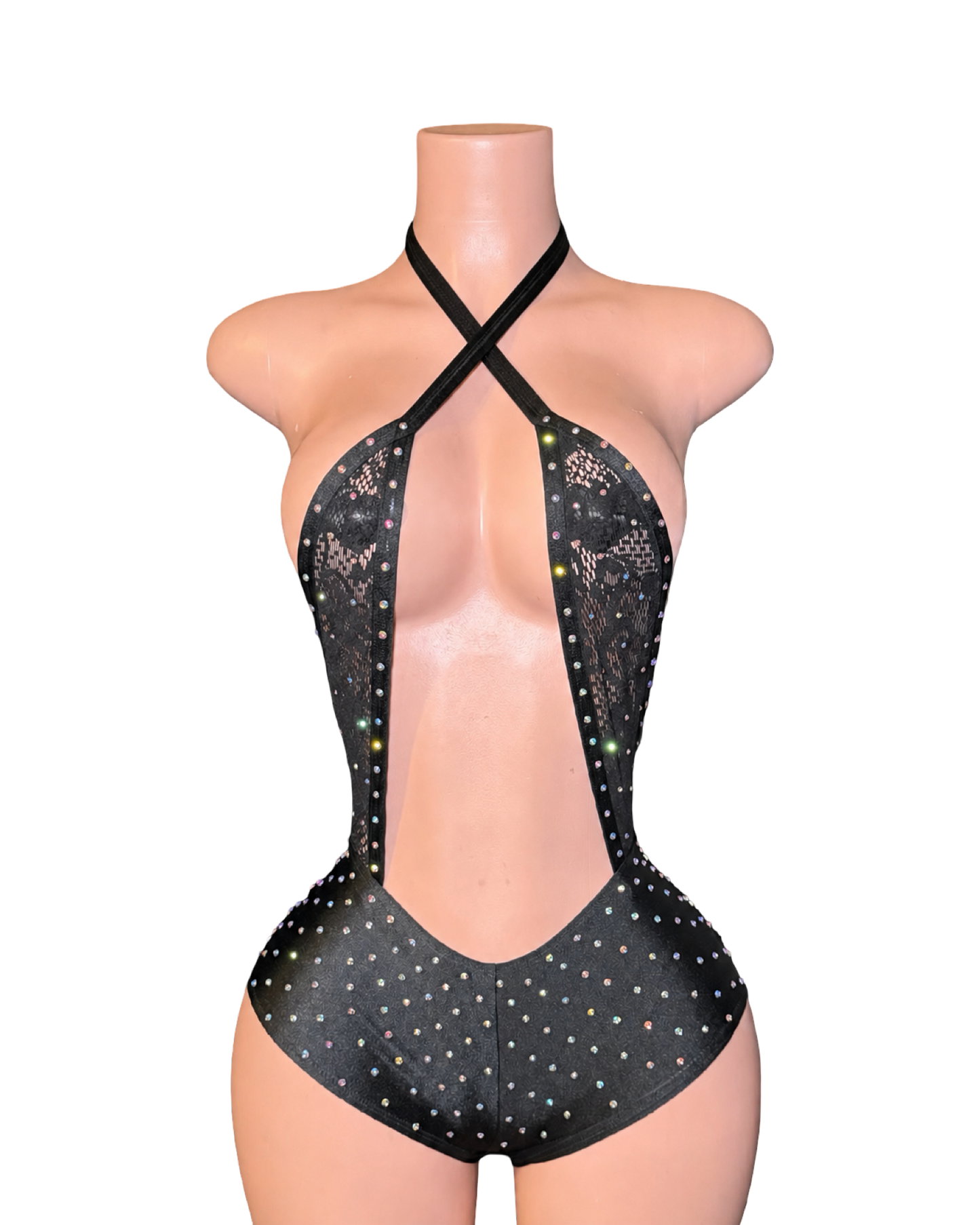 Cross Me Lace One Piece