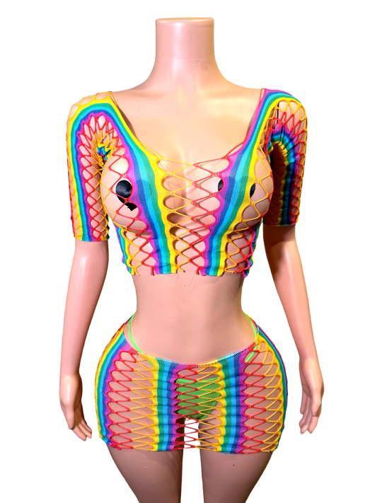 Rainbow Baddie Set