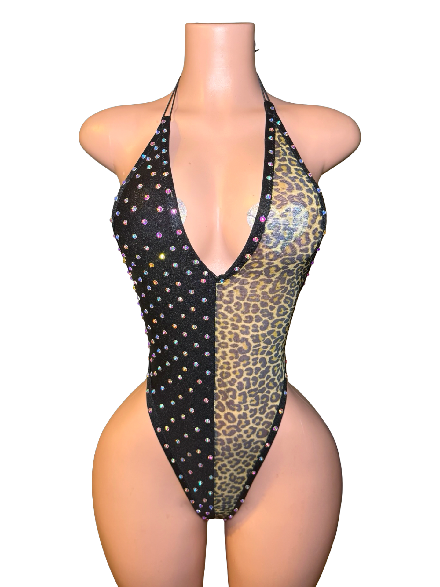 Bling’d Out Cheetah One Piece