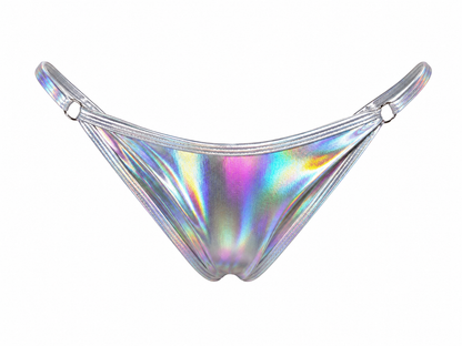 TPL Money Talk Crop Top - Black & Silver