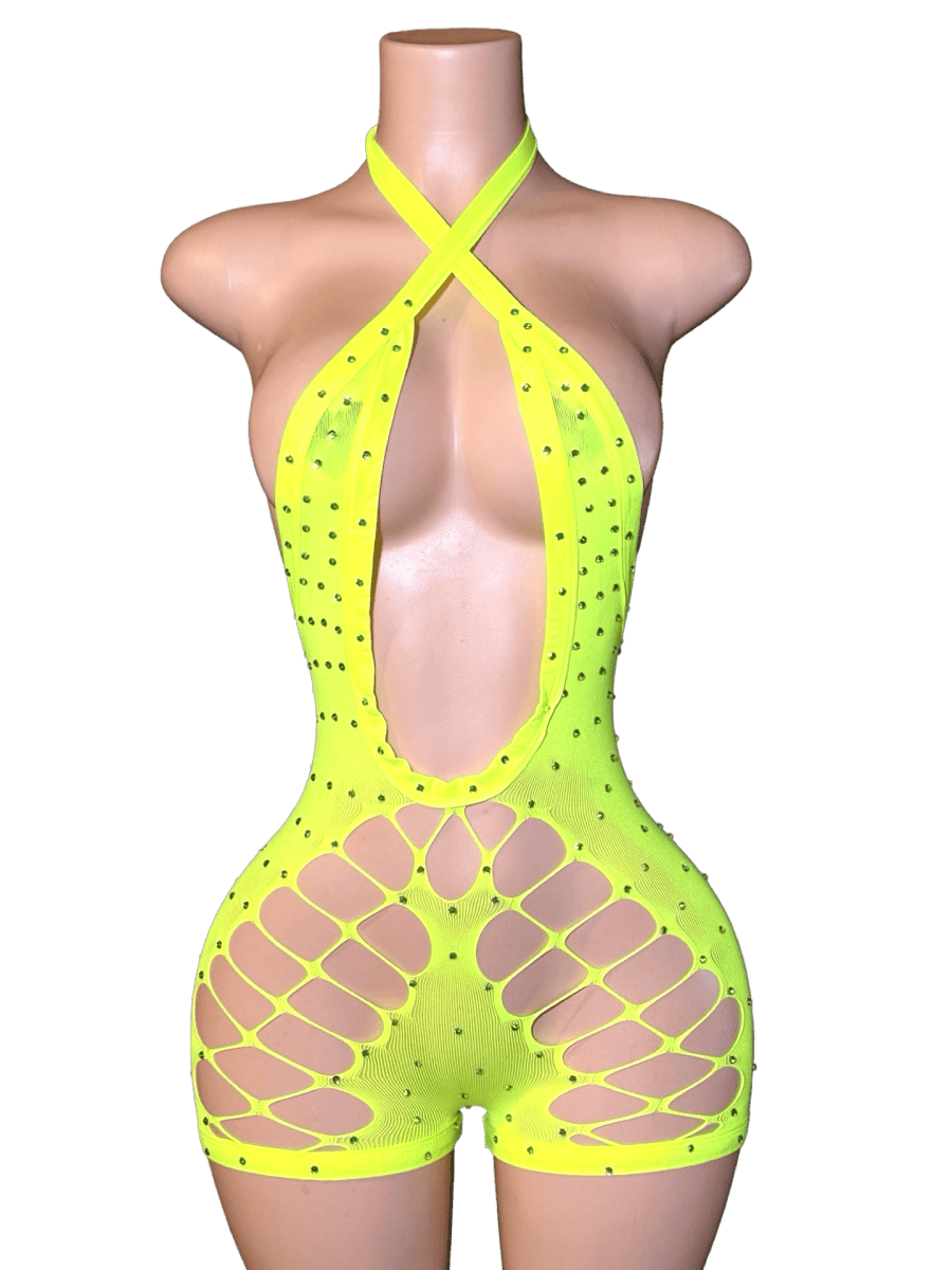 Banana Diamond Romper - That Plug Lady