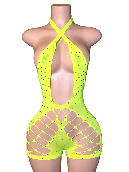 Banana Diamond Romper - That Plug Lady