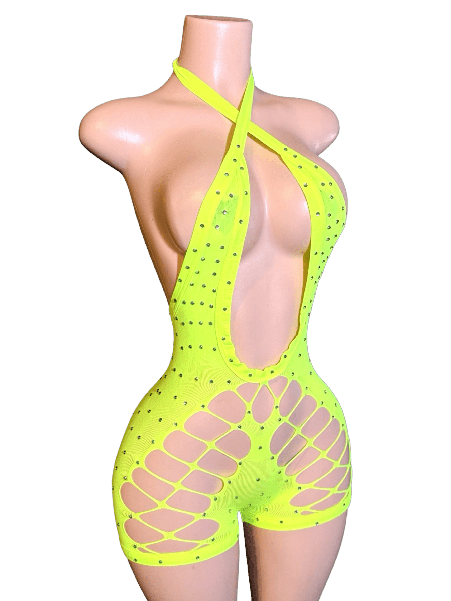 Banana Diamond Romper - That Plug Lady