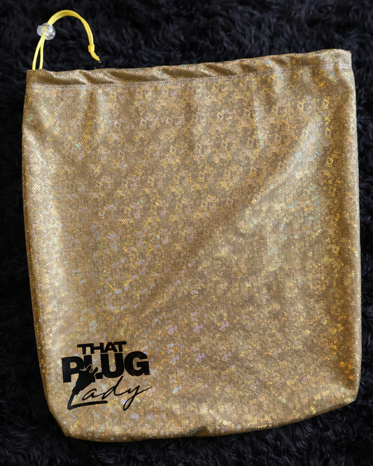 Gold Shimmer Money Bag