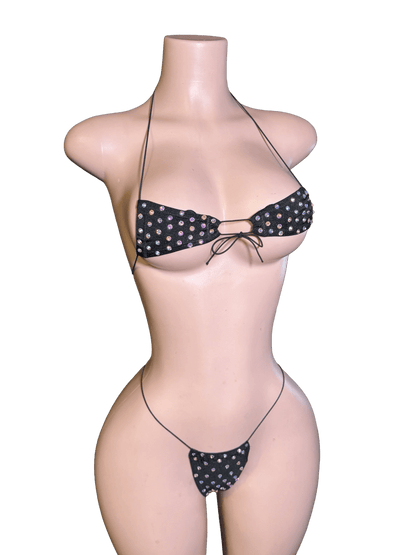 Blinged Black Micro Bikini - That Plug Lady