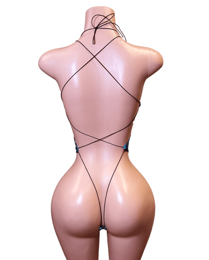 Blue Cheetah One Piece - That Plug Lady