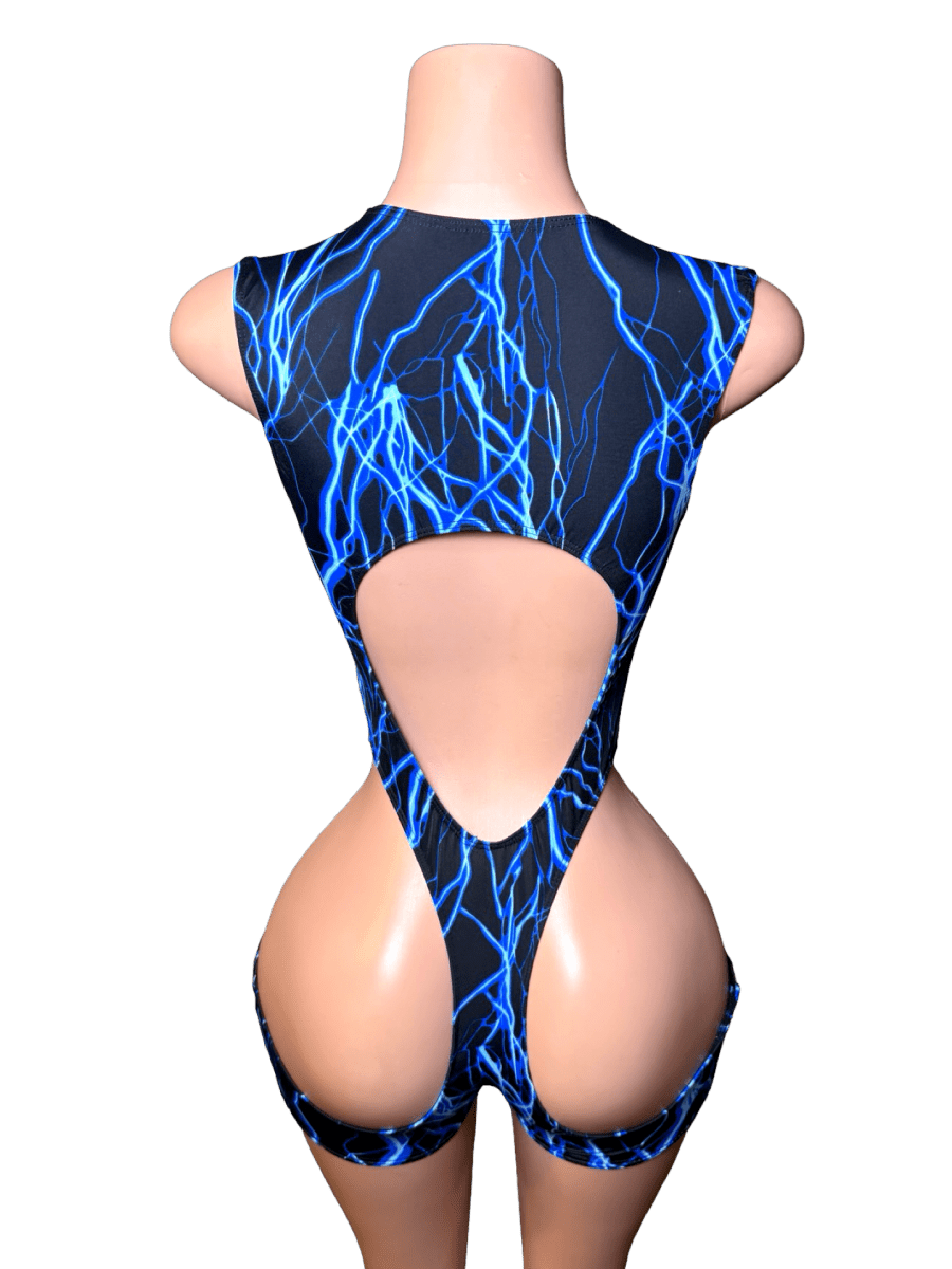 Blue Lightening Romper - That Plug Lady