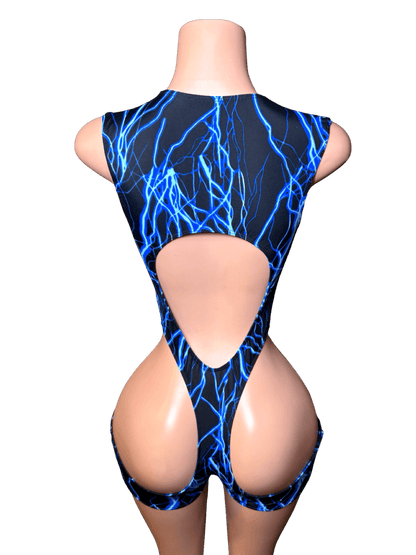 Blue Lightening Romper - That Plug Lady