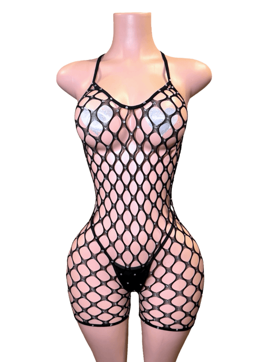 Blush Halter Romper - Black - That Plug Lady