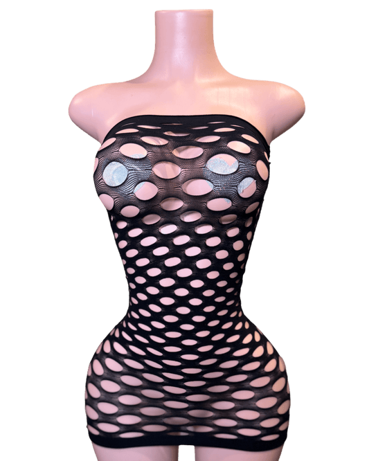 Bubble Pop Dress - Black - That Plug Lady