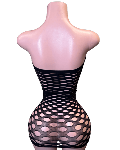 Bubble Pop Dress - Black - That Plug Lady