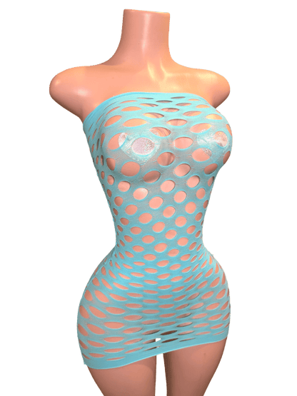 Bubble Pop Dress - Blue - That Plug Lady