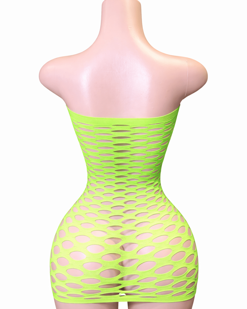 Bubble Pop Dress - Neon Green - That Plug Lady