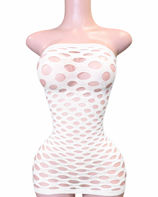 Bubble Pop Dress - White