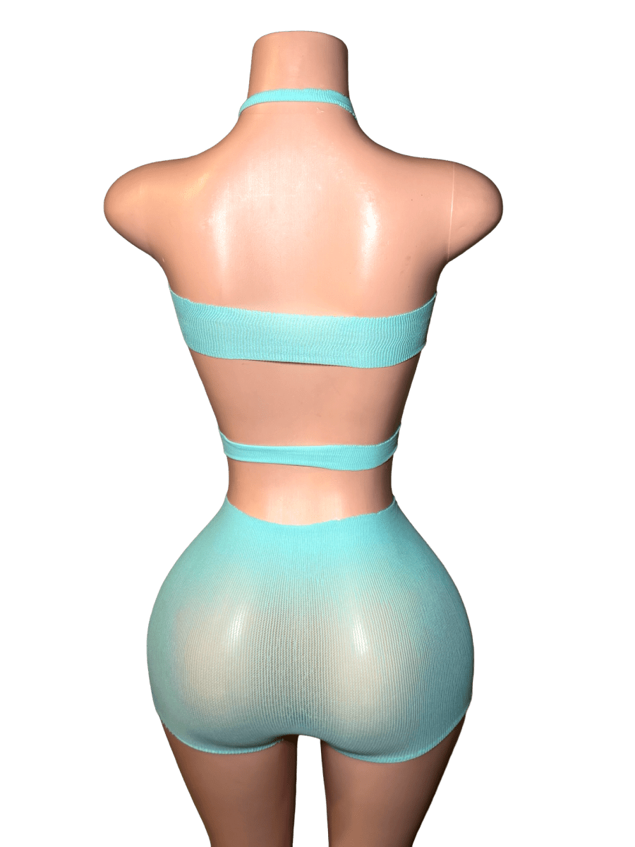 Cut Out Net - Teal - That Plug Lady