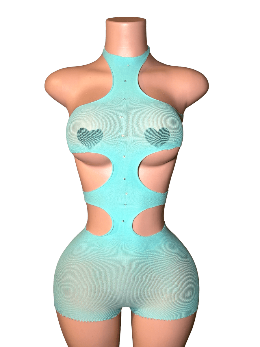 Cut Out Net - Teal - That Plug Lady