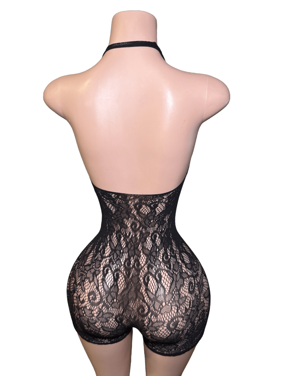 Glamour Romper - Black - That Plug Lady