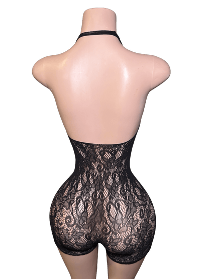 Glamour Romper - Black - That Plug Lady
