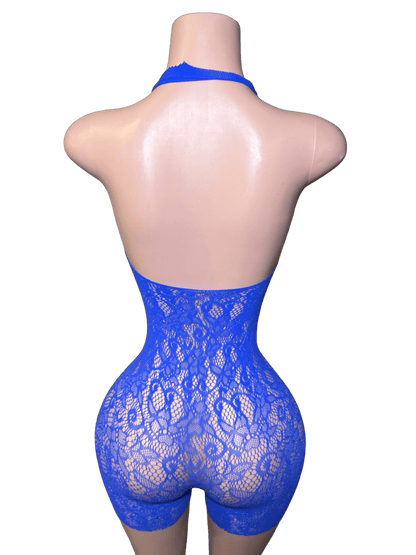 Glamour Romper - Blue - That Plug Lady