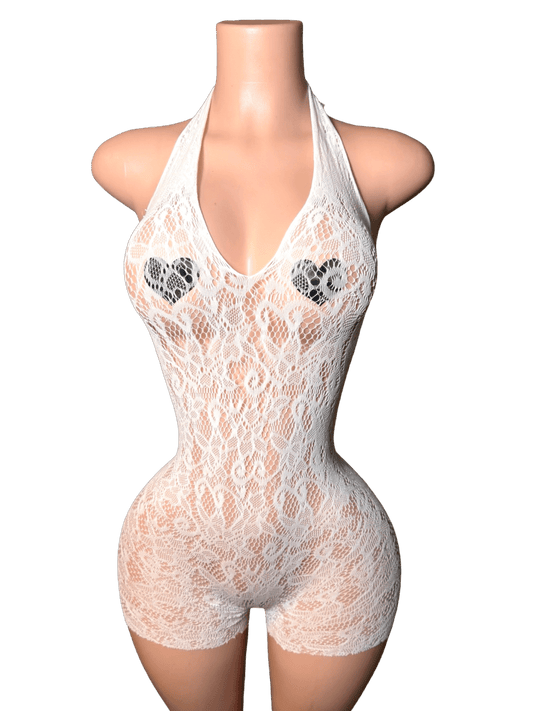 Glamour Romper - White - That Plug Lady