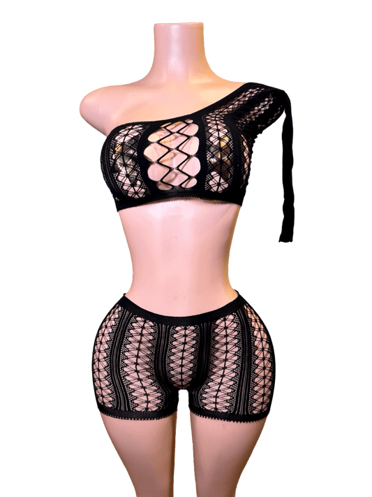 One Shoulder Web Set - That Plug Lady