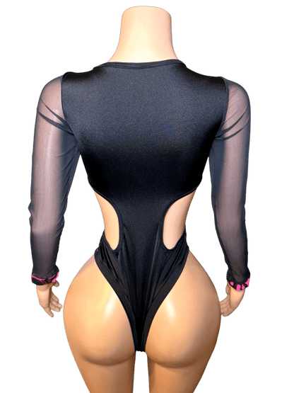 Pink CrossFlamez Bodysuit - That Plug Lady