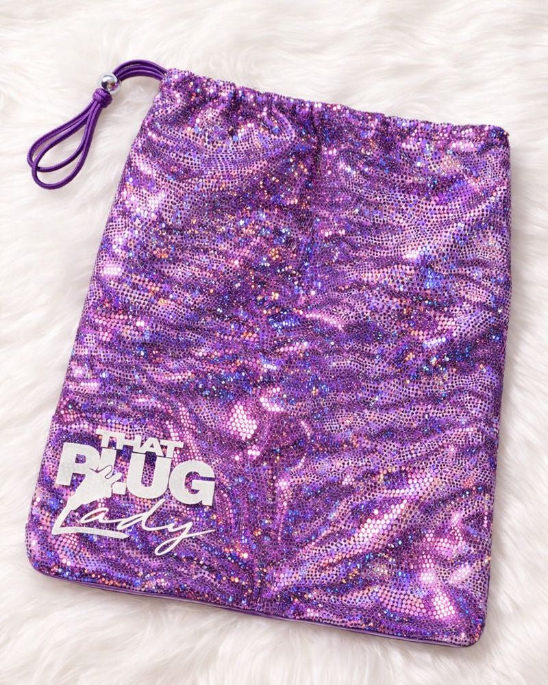 Purple Holographic Money Bag - That Plug Lady