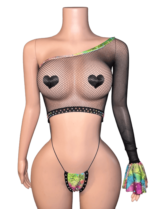 Rainbow Snakeskin Sling Set - That Plug Lady