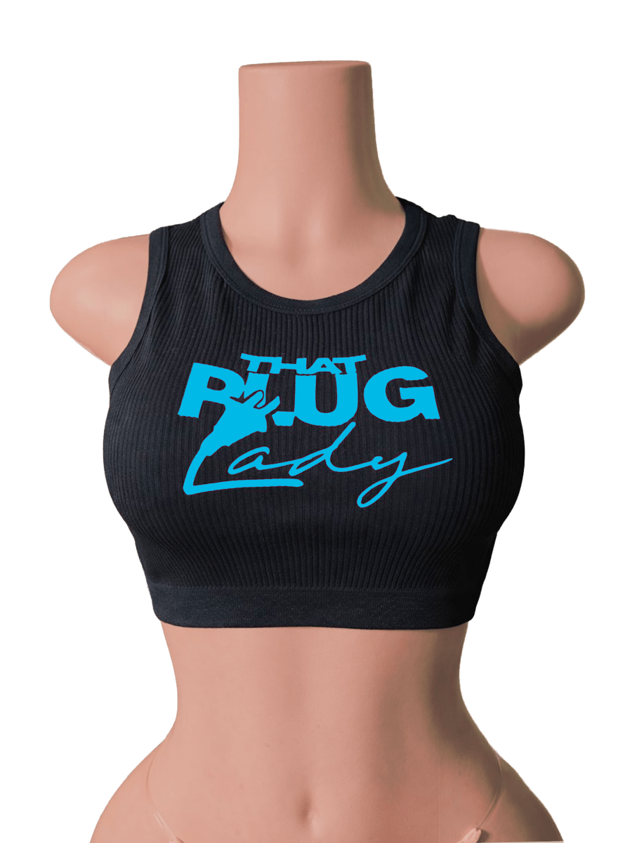 That Plug Lady Ribbed Crop Tank - That Plug Lady