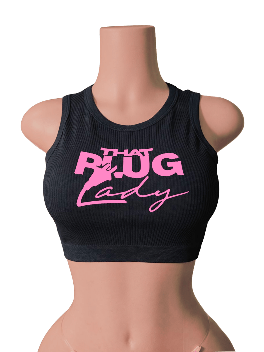 That Plug Lady Ribbed Crop Tank - That Plug Lady